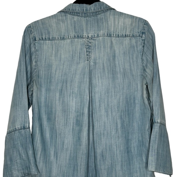 Bella Dahl Light Blue Tencel Button-Up Casual Shirt Sz S - Picture 5 of 14